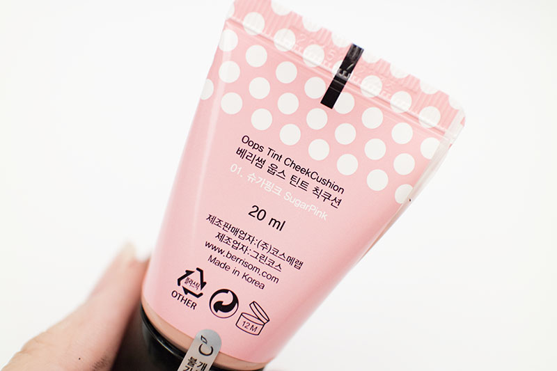 bb cosmetic review kbeauty korean makeup berrisom tint cheek cushion oops