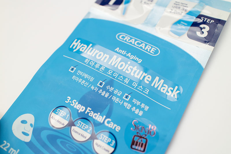 Skin18 Cracare Hyaluron Moisture Mask Review
