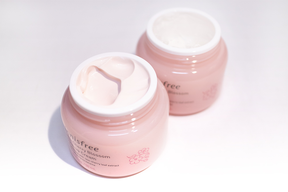 Innisfree Jeju Cherry Blossom Tone Up and Jelly Cream Kbeauty Review
