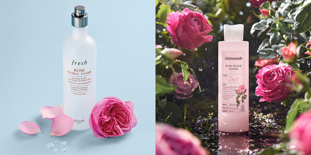 KBeauty Skincare Dupes - Fresh Rose Floral Toner vs Mamonde Rose Water Toner